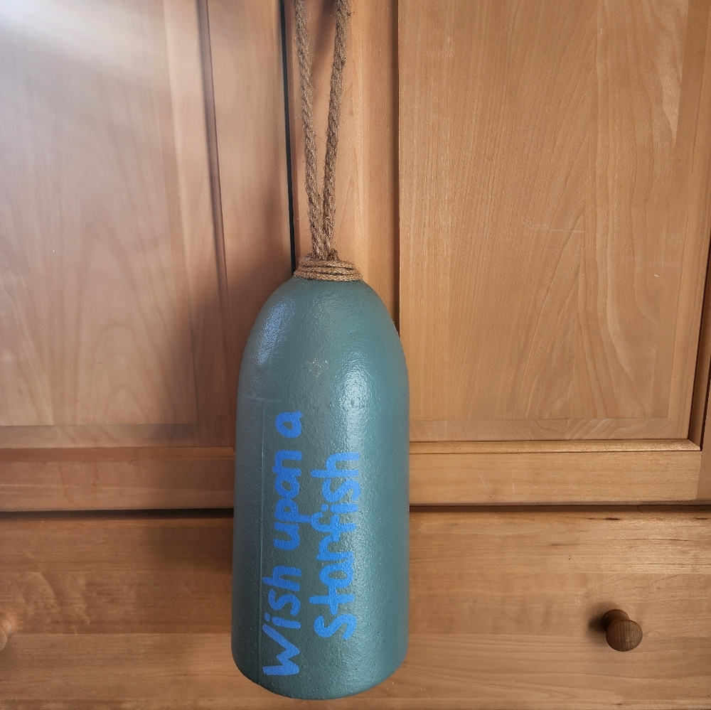"Wish upon a starfish" nautical, decorative buoy handmade